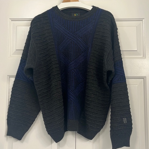 BAFFO Italian Wool Blend Pullover Sweater Men Size L - Picture 2 of 12